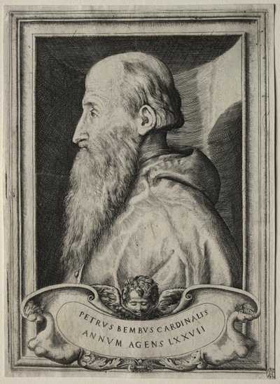 Pietro Bembo bíboros portréja alkotó: Giulio Bonasone