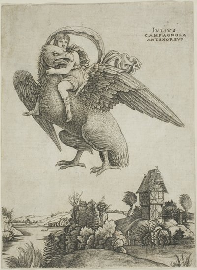 Ganymedes alkotó: Giulio Campagnola
