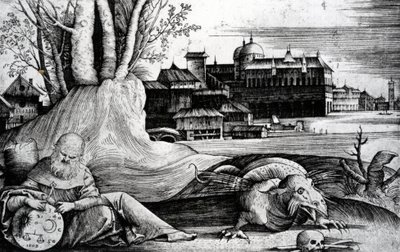 Az asztrológus, 1509 alkotó: Giulio Campagnola