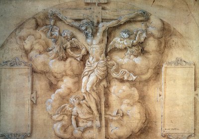 A keresztre feszítés, 1547. alkotó: Giulio Campi