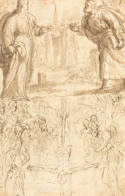 Szent Péter keresztre feszítése alkotó: Giulio Cesare Procaccini