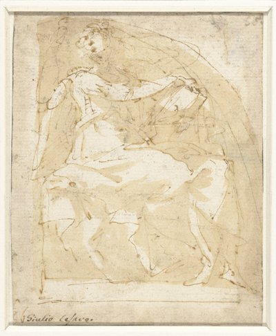 Angyal egy könyvvel alkotó: Giulio Cesare Procaccini