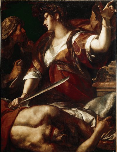 Judit és Holofernész (olaj, vászon alkotó: Giulio Cesare Procaccini