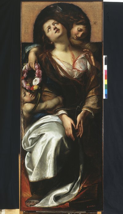 Szent Cecília két angyallal alkotó: Giulio Cesare Procaccini