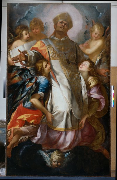Szent Károly dicsőségben alkotó: Giulio Cesare Procaccini