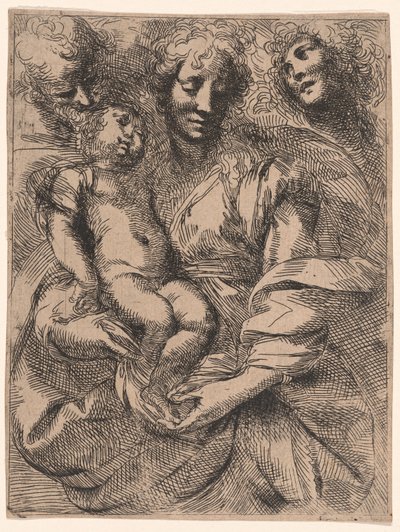 A Szent Család alkotó: Giulio Cesare Procaccini