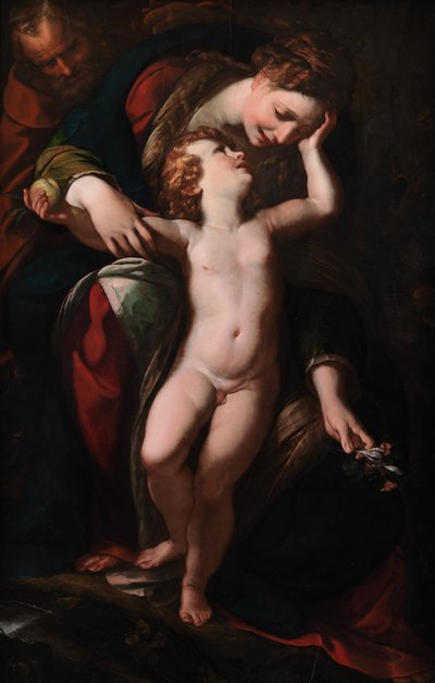A Szent Család. A többi az egyiptomi repülésben, 1613-1615 alkotó: Giulio Cesare Procaccini