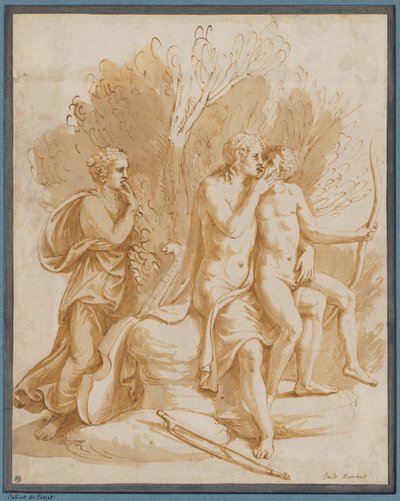 Apollo mit einem Liebhaber alkotó: Giulio Romano