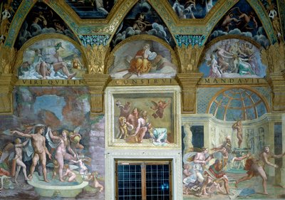 Az isteni szerelmek ábrázolásai, Sala di Psiche alkotó: Giulio Romano