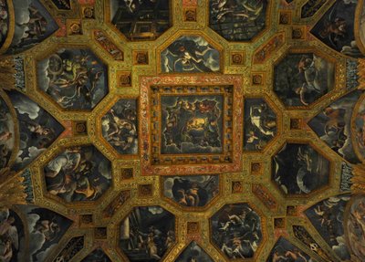 Freskórészlet az Amor és Psyche kamrájából, 1526-1534 alkotó: Giulio Romano