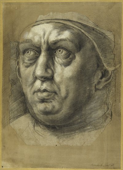 X. Leó pápa feje (kréta papíron) alkotó: Giulio Romano