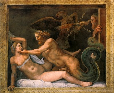 Jupiter és Olympia, 1526-1534 alkotó: Giulio Romano