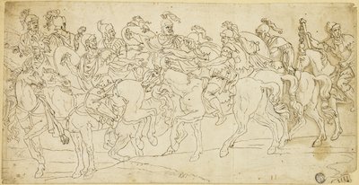 Római lovasság márciusban alkotó: Giulio Romano