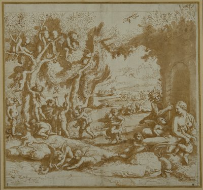 Vénusz Philostratus Erotesével alkotó: Giulio Romano