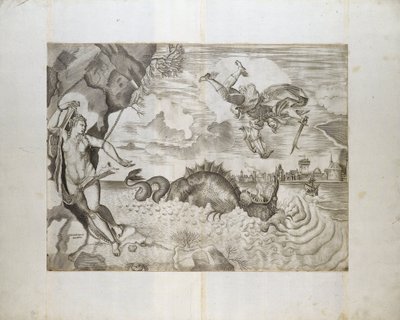 Perszeusz és Androméda alkotó: Giulio Sanuto