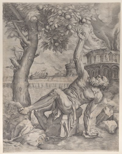 Tantalus, kb. 1557-70. alkotó: Giulio Sanuto