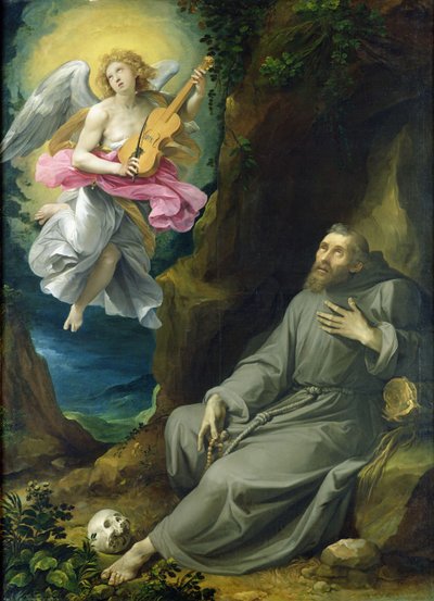 Assisi Szent Ferenc extázisa, 1593 körül (olaj, vászon) alkotó: Giuseppe Cesari