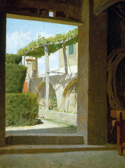 Diego Martelli pincéjéből, 1866 körül (olaj, tábla) alkotó: Giuseppe Abbati