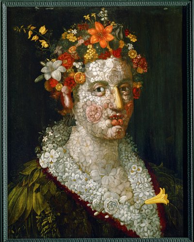 Flora (olaj, fa) alkotó: Giuseppe Arcimboldo