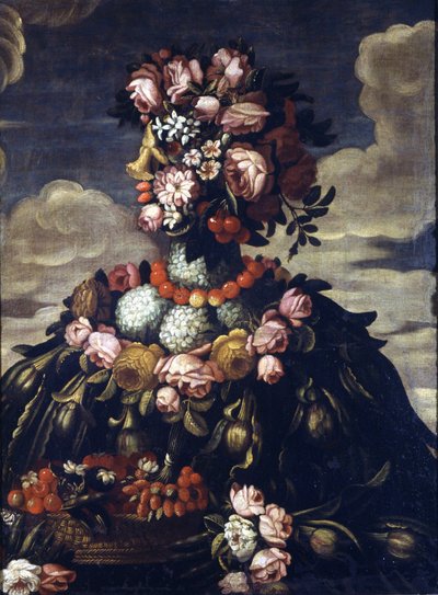 Giuseppe Arcimboldo (1527-1593). Tavaszi. Milánó, Castello Sforzesco. alkotó: Giuseppe Arcimboldo