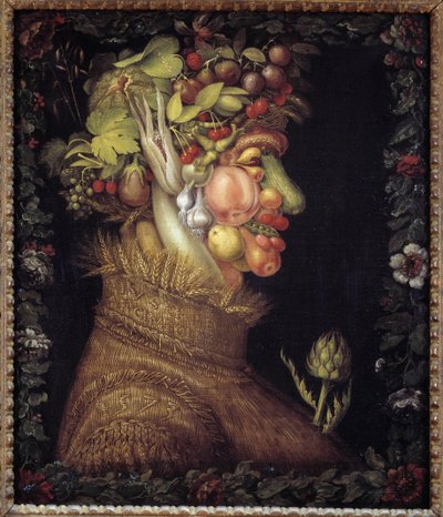 A nyár. Allegoria az évszakokról. Giuseppe Arcimboldo (1527-1593) festménye. Musee du Louvre alkotó: Giuseppe Arcimboldo
