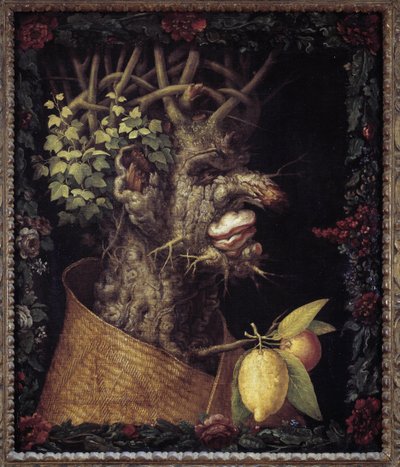 Téli. Allegóriája az évszakokról. Giuseppe Arcimboldo (1527-1593) festménye. Musee du Louvre alkotó: Giuseppe Arcimboldo