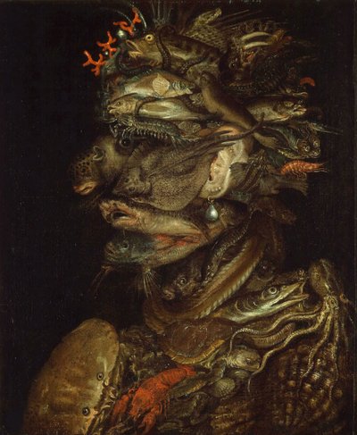 A víz allegóriája, 1566 körül. alkotó: Giuseppe Arcimboldo Circle of .
