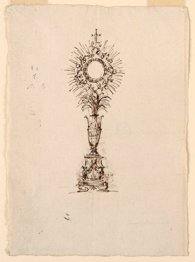 Tervezés Monstrance számára alkotó: Giuseppe Barberi