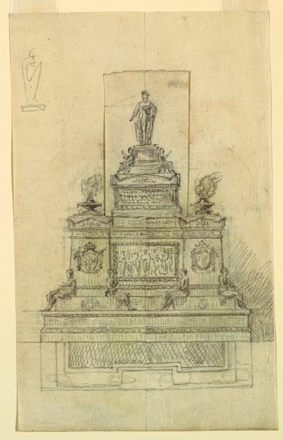 Tervezés emlékműhöz alkotó: Giuseppe Barberi