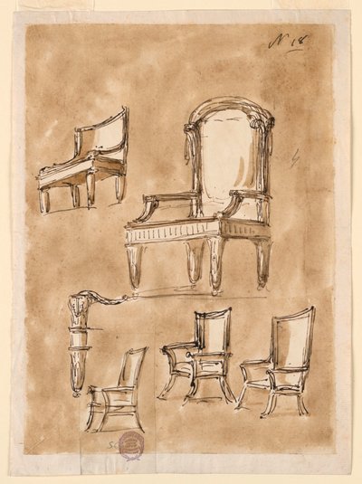 Négy szék alkotó: Giuseppe Barberi