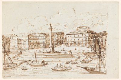 Ajaccio kikötője, Korzika alkotó: Giuseppe Barberi