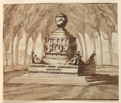 Pietro Chiari költő síremléke alkotó: Giuseppe Barberi