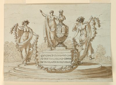 Pietro Giodani költő síremléke alkotó: Giuseppe Barberi