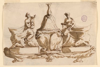 Tervezés tintatartóhoz alkotó: Giuseppe Bernardino Bison