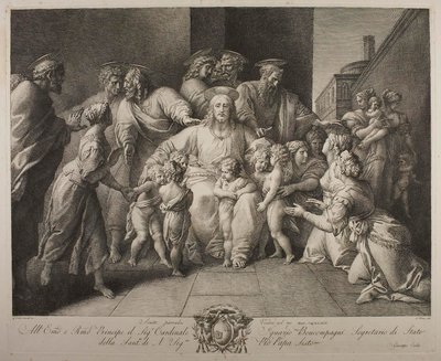 Krisztus megáldja a gyermekeket alkotó: Giuseppe Cades