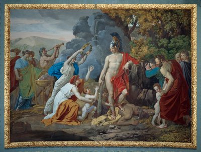 Thészeusz és a Minotaurusz, Giuseppe Cammarano alkotó: Giuseppe Cammarano