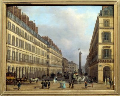 Rue Castiglione Párizsban 1829-ben. Giuseppe Canella (1788-1847) festménye alkotó: Giuseppe Canella