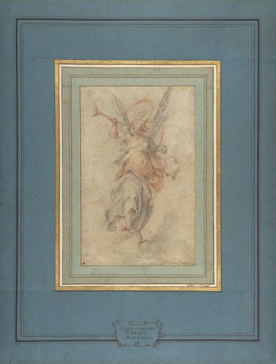 A hírnév allegorikus alakja, kb. 1590. alkotó: Giuseppe Cesari