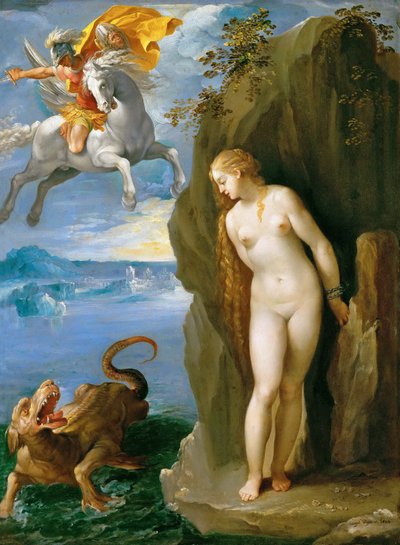 Német: Perseus befreit Andromeda Perseus és Andromeda alkotó: Giuseppe Cesari