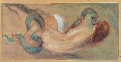 Eve akvarell, Giuseppe Giglioli (1881-1930) Dim 11x23 cm Genes, Gallery of Modern Art, inv 0163 alkotó: Giuseppe Giglioli