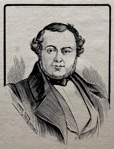 Saverio Mercadante portréja (Altamura) alkotó: Giuseppe Gozzini