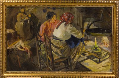 Vacsora (olaj, vászon) alkotó: Giuseppe Graziosi