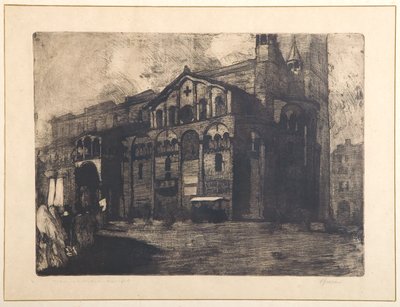 A modenai dóm (rézkarc és akvatinta papíron, tányéron) alkotó: Giuseppe Graziosi