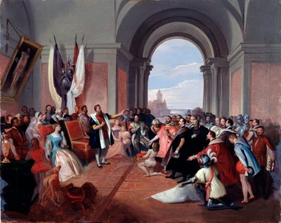 Andrea Doria, aki megtagadja a genovai koronát, Giuseppe Isola (1808-1893), c. 1868 (olaj, vászon) alkotó: Giuseppe Isola