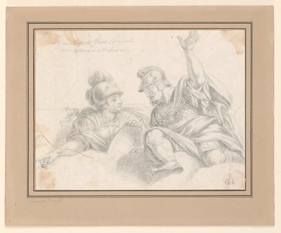 Két római katona beszélget alkotó: Giuseppe Longhi