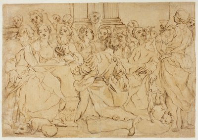 Tanulmány a házasságért Kánában alkotó: Giuseppe Maria Crespi