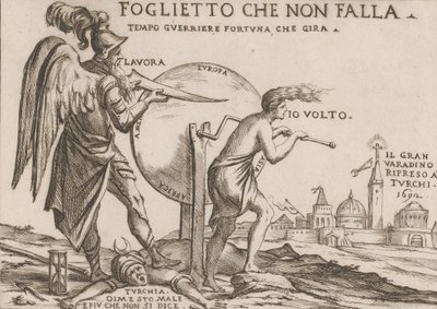 A törökök sorsára vonatkozó allegória, kb. 1692. alkotó: Giuseppe Maria Mitelli