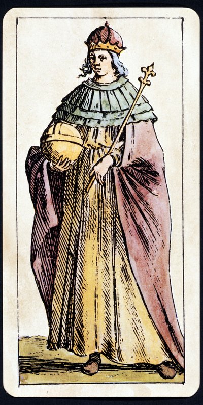 A Papesse Jeanne, amelyet C.M.Mitelli Tarot-kéziratának játékán ábrázoltak alkotó: Giuseppe Maria Mitelli