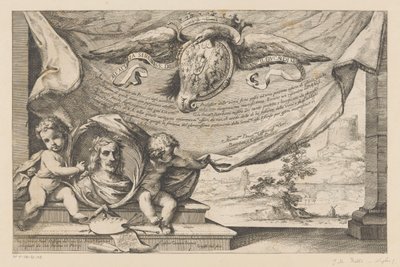 Óda Guercino művészhez Guercino tájtervezője (sorozat címe) alkotó: Giuseppe Maria Roli
