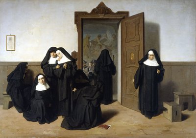 Antiklerikalizmus, kolostorok elnyomása, G. Mazza festészete. alkotó: Giuseppe Mazza